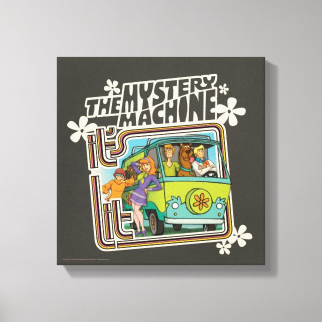 Scooby-Doo | "It's Lit" Mystery Machine Graphic Canvas Print (Front)