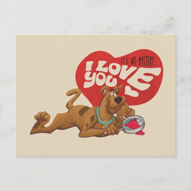 Scooby-Doo - It's No Mystery… I Love You Holiday Postcard (Front)