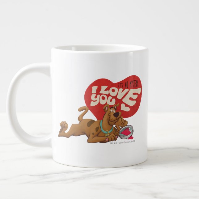 Scooby-Doo - It's No Mystery… I Love You Large Coffee Mug (Left)