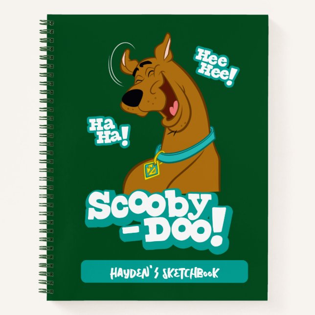 Scooby-Doo Laughing Drawing Notebook (Front)