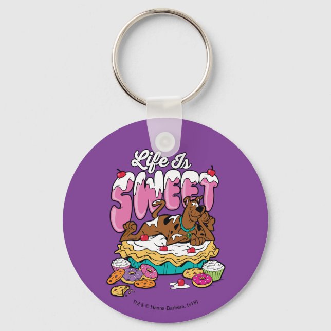 Scooby-Doo "Life Is Sweet" Key Ring (Front)