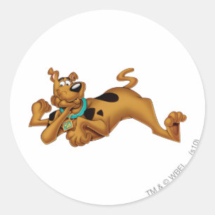 Scooby-Doo Lying Down Classic Round Sticker