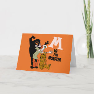 Scooby-Doo   M is for Monster Note Card
