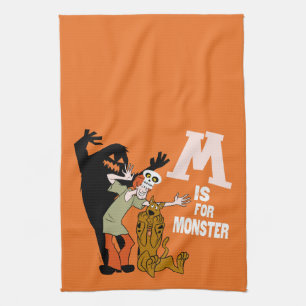 Scooby-Doo M is for Monster Tea Towel