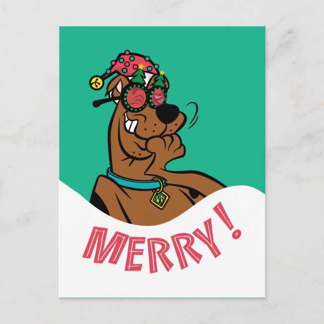 Scooby-Doo Merry Laughter Holiday Postcard (Front)