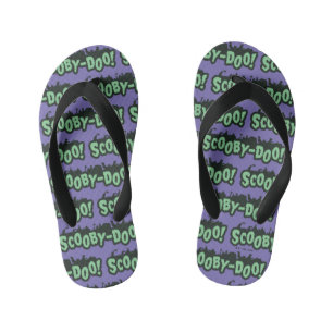 Scooby-Doo! Monster Silhouette Logo Kid's Flip Flops