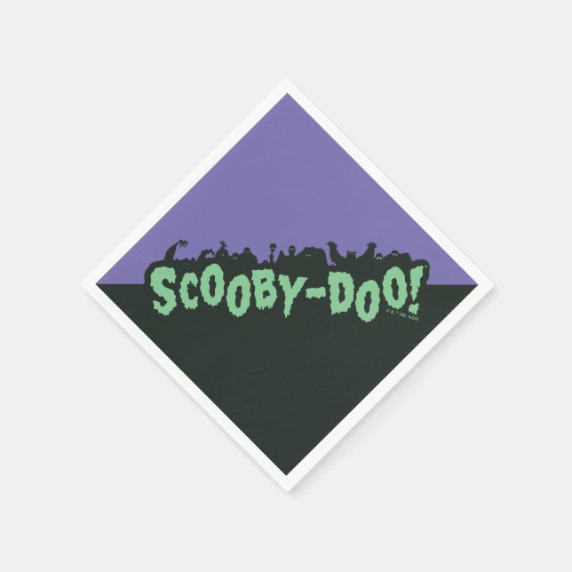 Scooby-Doo! Monster Silhouette Logo Napkin (Corner)