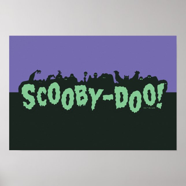 Scooby-Doo! Monster Silhouette Logo Poster (Front)
