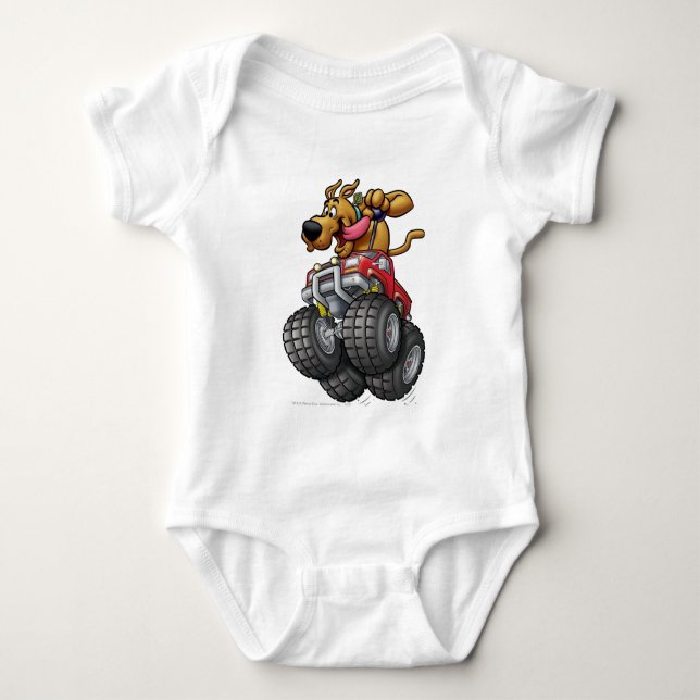 Scooby Doo-Monster Truck Baby Bodysuit (Front)