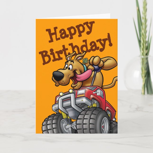 Scooby Doo-Monster Truck Card (Front)