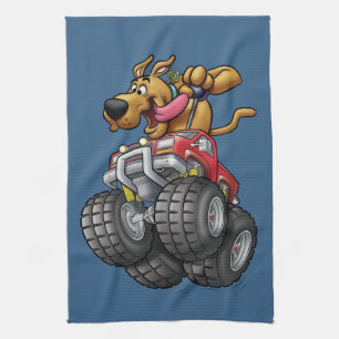 Scooby-Doo Monster Truck Tea Towel