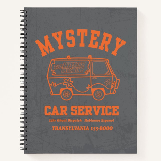 Scooby-Doo "Mystery Car Service" Graphic Notebook (Front)