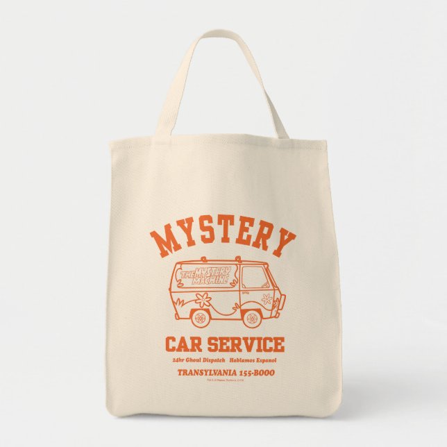 Scooby-Doo "Mystery Car Service" Graphic Tote Bag (Front)