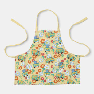 Scooby-Doo Mystery Machine Flower Pattern Apron
