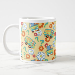 Scooby-Doo Mystery Machine Flower Pattern Large Coffee Mug