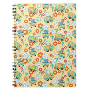 Scooby-Doo Mystery Machine Flower Pattern Notebook
