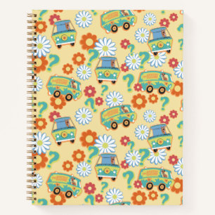 Scooby-Doo Mystery Machine Flower Pattern Notebook