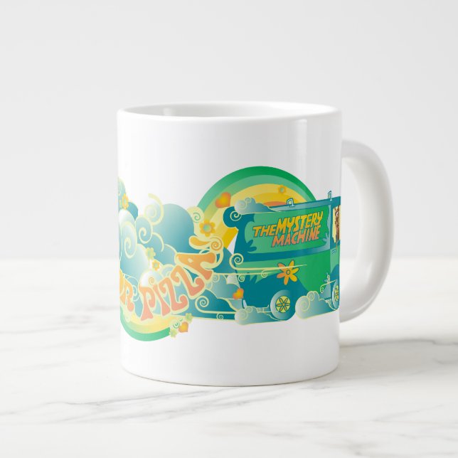 Scooby-Doo | Mystery Machine "I Brake For Pizza" Large Coffee Mug (Front Right)