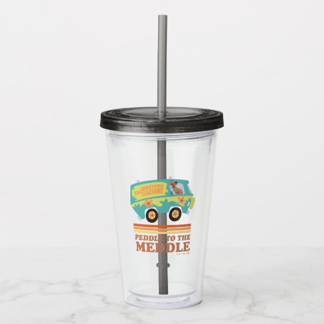 Scooby-Doo Mystery Machine "Peddle to the Meddle" Acrylic Tumbler (Front)