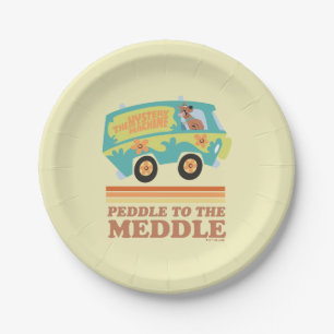 Scooby-Doo Mystery Machine "Peddle to the Meddle" Paper Plate