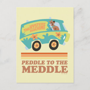 Scooby-Doo Mystery Machine "Peddle to the Meddle" Postcard