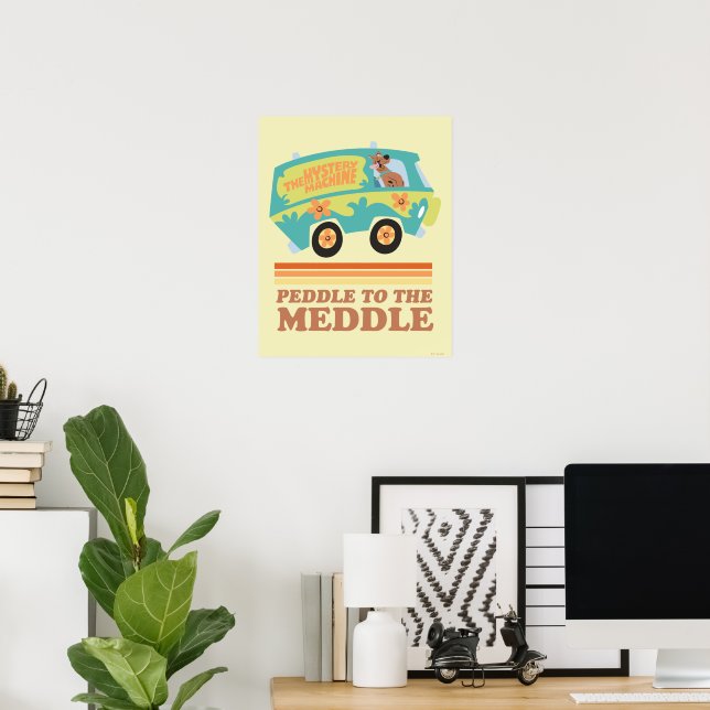 Scooby-Doo Mystery Machine "Peddle to the Meddle" Poster (Home Office)