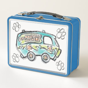 Scooby-Doo Mystery Machine Sketch Metal Lunch Box