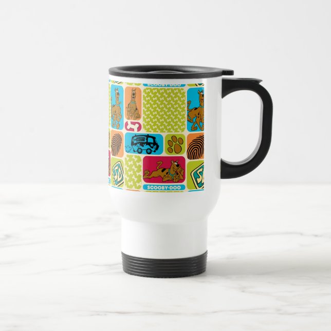 Scooby-Doo Mystery Pattern Travel Mug (Right)