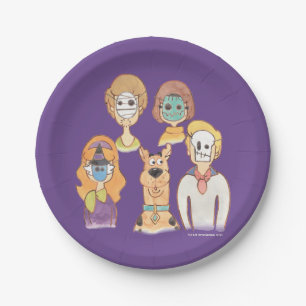 Scooby-Doo   Our Halloween Masks Paper Plate