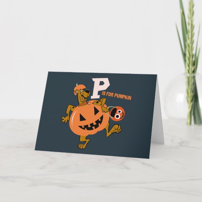 Scooby-Doo | P is for Pumpkin Note Card (Front)