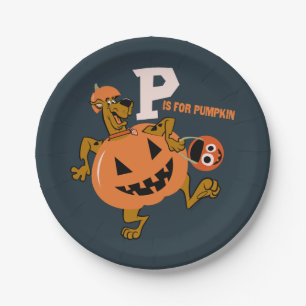 Scooby-Doo   P is for Pumpkin Paper Plate