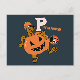 Scooby-Doo P is for Pumpkin Postcard