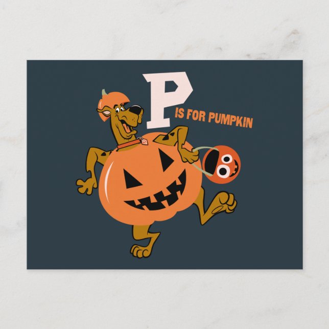Scooby-Doo | P is for Pumpkin Postcard (Front)