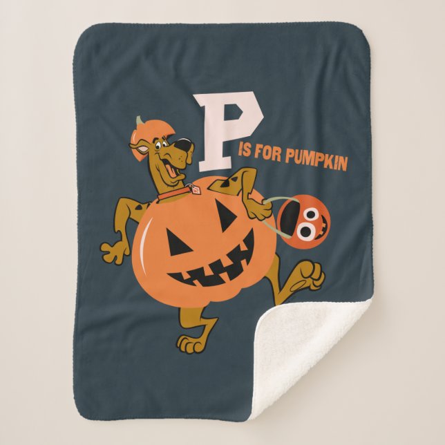 Scooby-Doo | P is for Pumpkin Sherpa Blanket (Front)