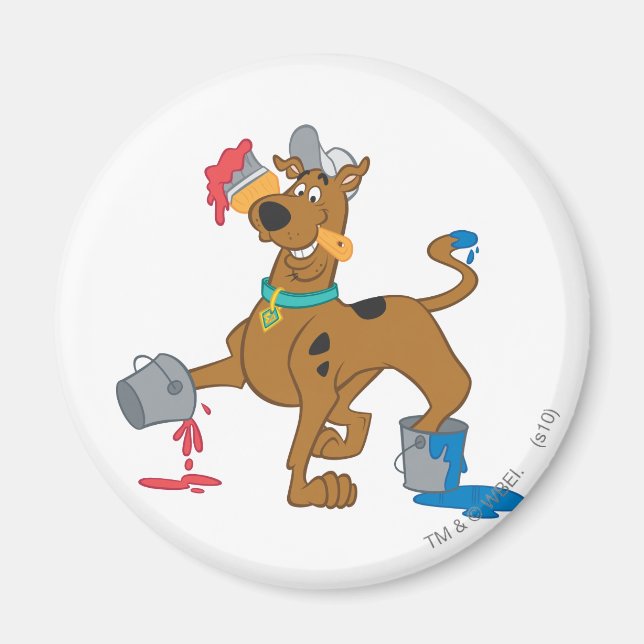 Scooby-Doo Paints Magnet (Front)
