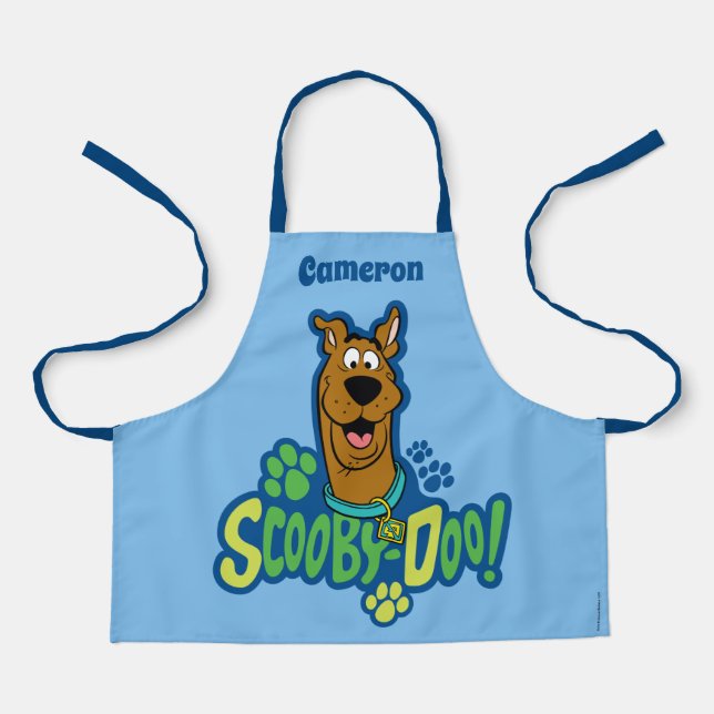 Scooby-Doo Paw Print Character Badge Apron (Front)