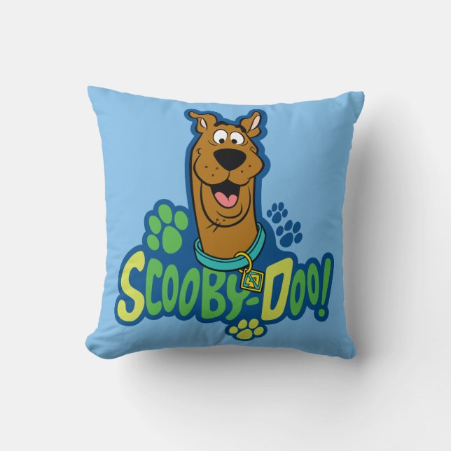 Scooby-Doo Paw Print Character Badge Cushion (Front)