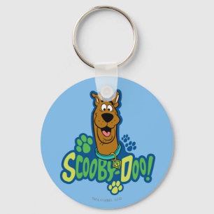 Scooby-Doo Paw Print Character Badge Key Ring