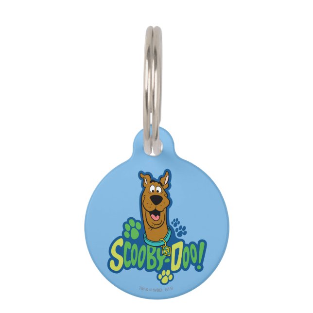 Scooby-Doo Paw Print Character Badge Pet Tag (Front)