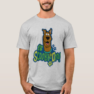 Scooby-Doo Paw Print Character Badge T-Shirt