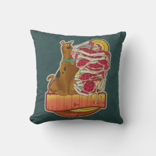 Scooby-Doo   Pile of Pizza "Munchies" Graphic Cushion