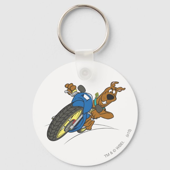 Scooby-Doo Riding Motorcycle Key Ring (Front)