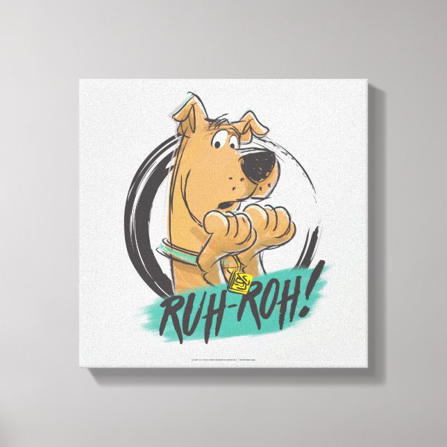 Scooby-Doo "Ruh Roh!" Marker Sketch Canvas Print (Front)