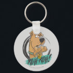 Scooby-Doo "Ruh Roh!" Marker Sketch Key Ring<br><div class="desc">Check out this rough marker-style sketch of Scooby-Doo with his iconic phrase "Ruh Roh!" written below.</div>