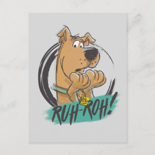 Scooby-Doo "Ruh Roh!" Marker Sketch Postcard