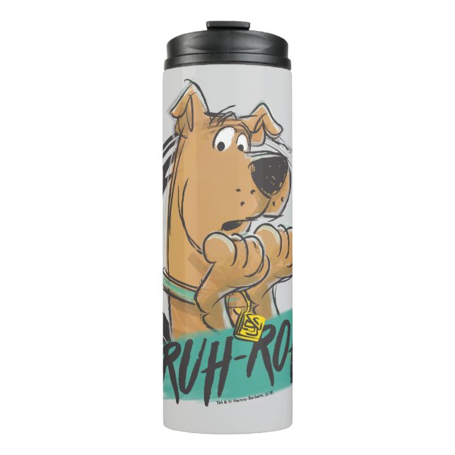 Scooby-Doo "Ruh Roh!" Marker Sketch Thermal Tumbler (Front)