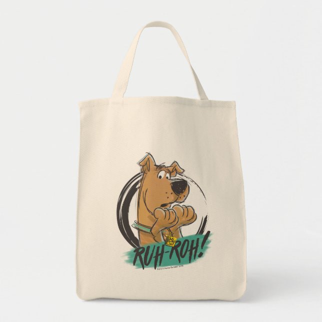 Scooby-Doo "Ruh Roh!" Marker Sketch Tote Bag (Front)