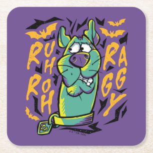 Scooby-Doo Ruh Roh Raggy Square Paper Coaster