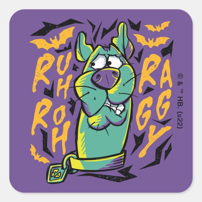 Scooby-Doo | Ruh Roh Raggy Square Sticker (Front)