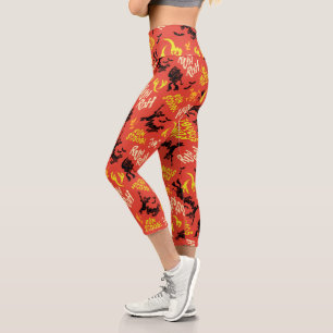 Scooby-Doo   Ruh Roh Run Scoob! Pattern Capri Leggings